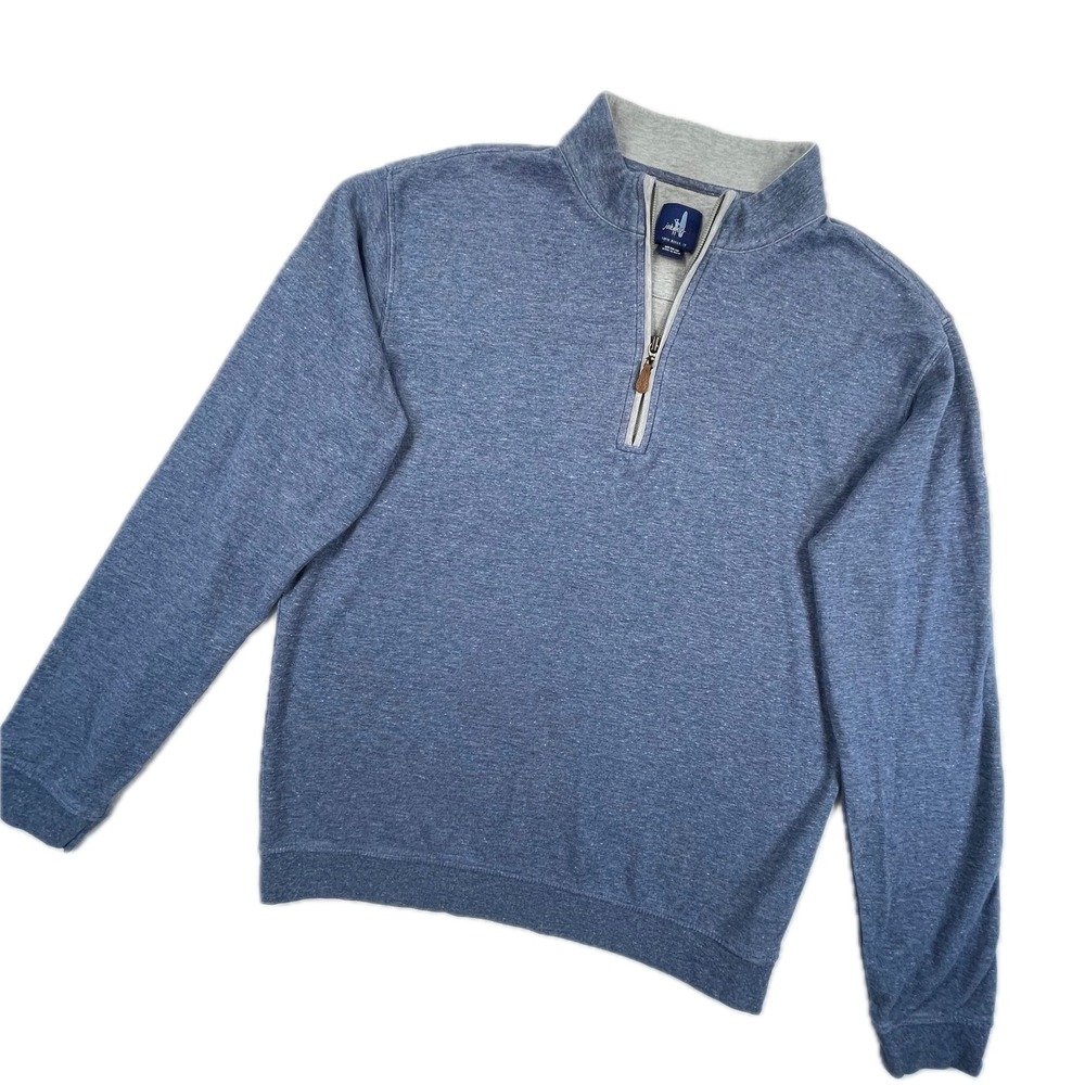 johnnie-o Sully 1/4 Zip Pullover Medium Indigo Performance Golf Layer Hyde Park